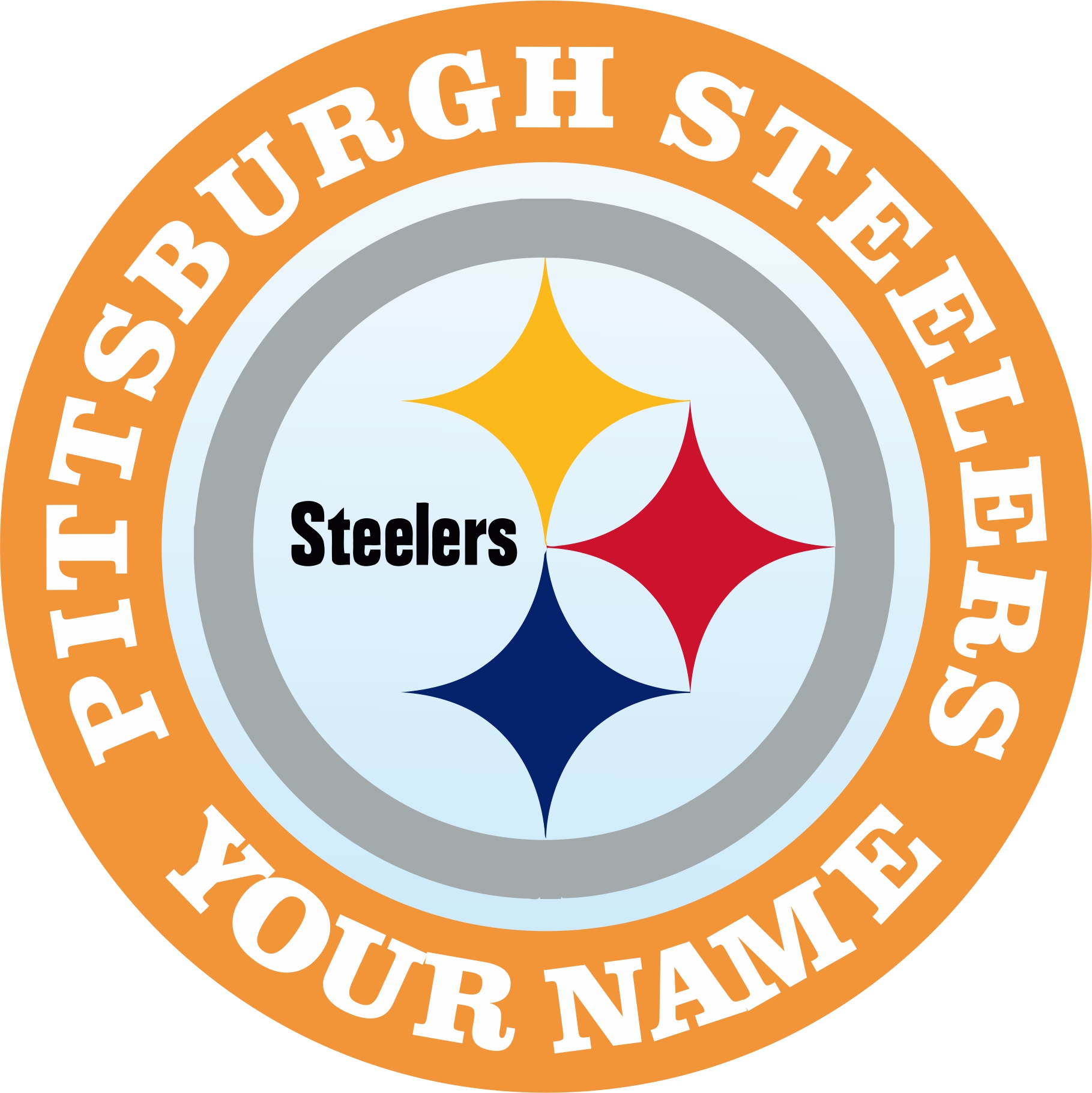 Pittsburgh Steelers Customized Logo vinyl decal